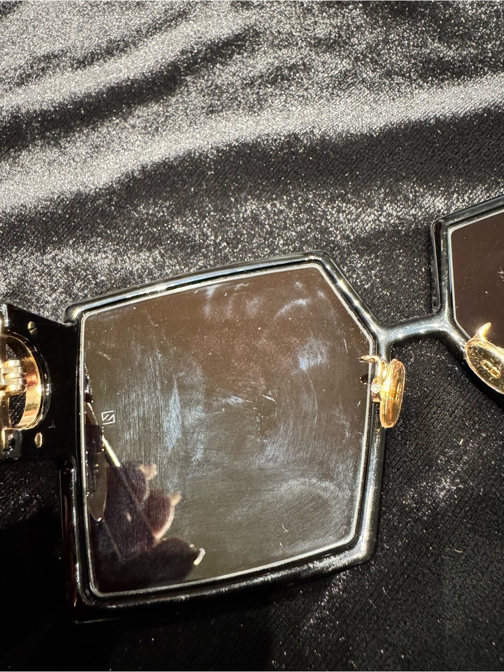DIOR SUNGLASSES Black Oversized Square Sunglasses - Picture 10 of 10